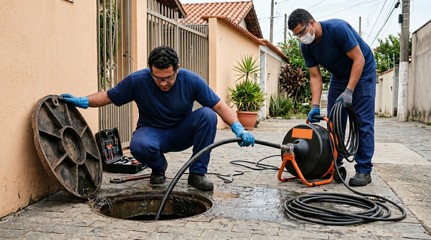 Desentupimento de esgoto em Campo Grande-MS